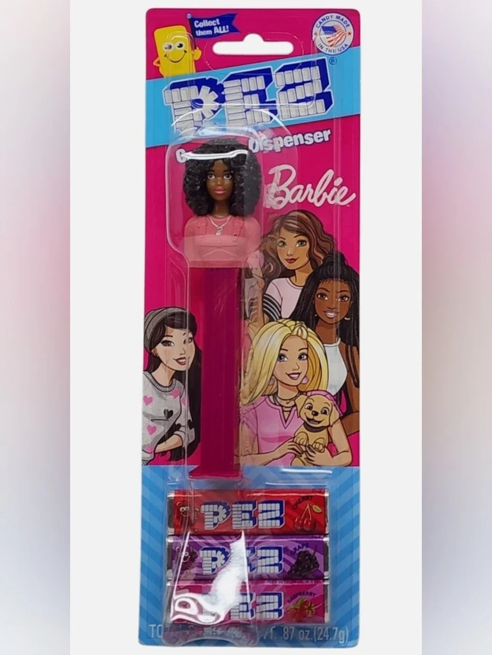Barbie Pink Doll Head Candy Dispenser, New In Package